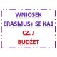 Erasmus+ wniosek KA1 cz.J Budżet