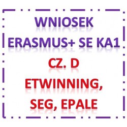 Erasmus+ wniosek KA1 cz.D eTwinning, SEG, Epale